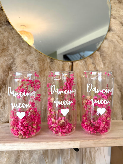 Verre personnalisée fleurie • 350ml