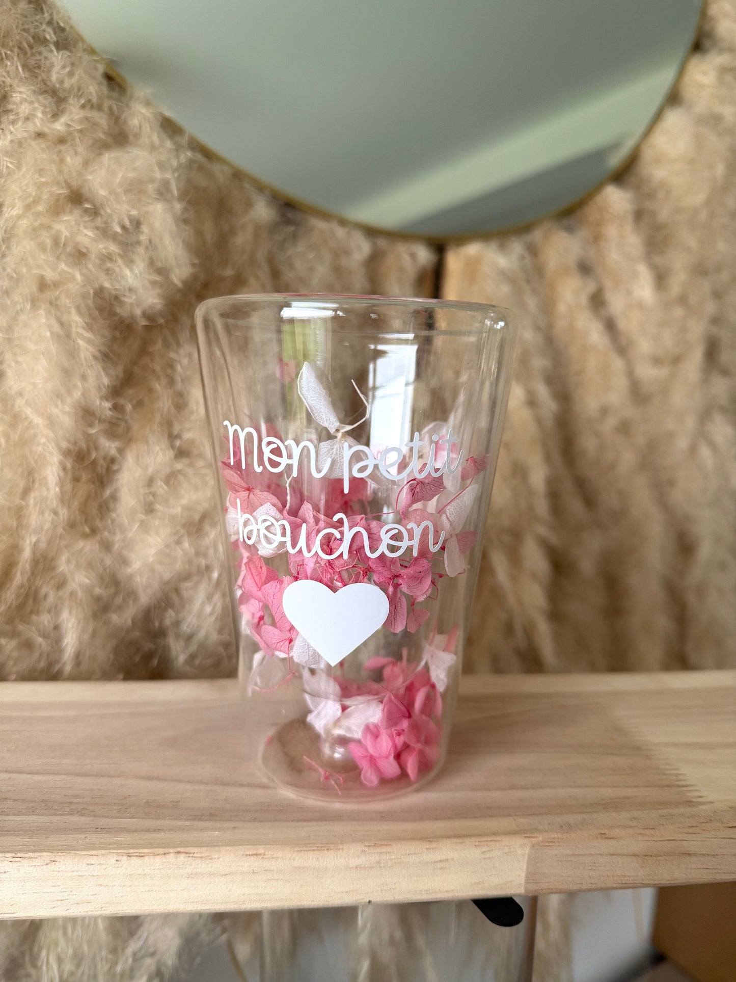 Verre personnalisée fleurie • 350ml