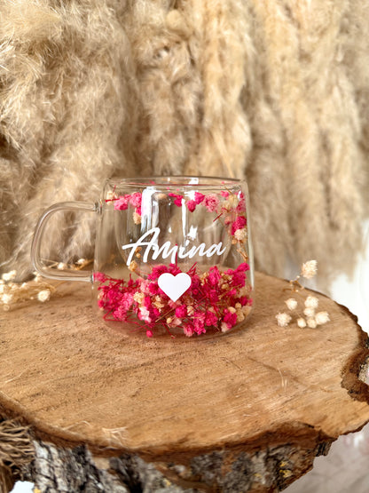 Tasse personnalisée fleurie • 200ml