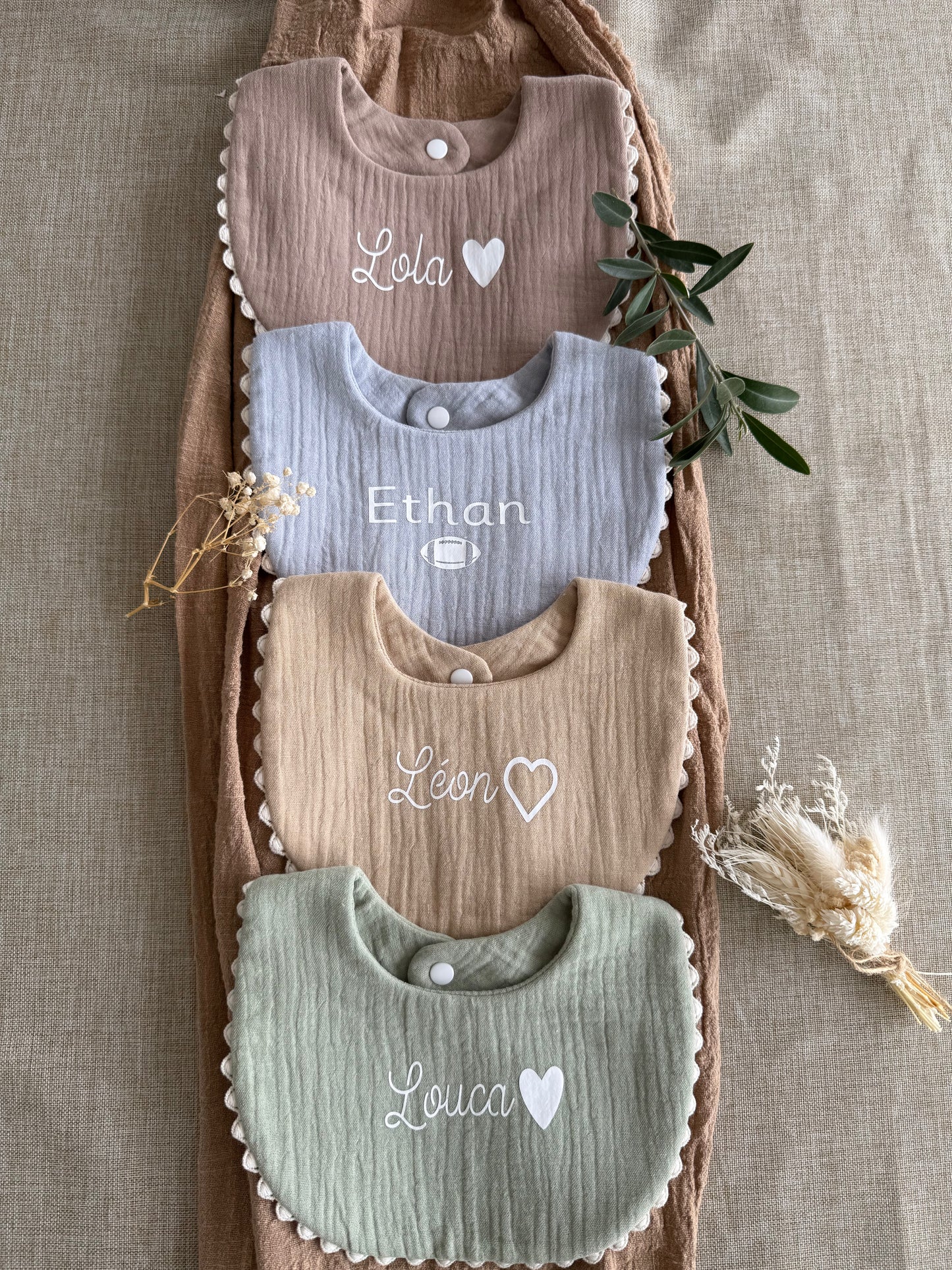 Bavoir personnalisé bébé