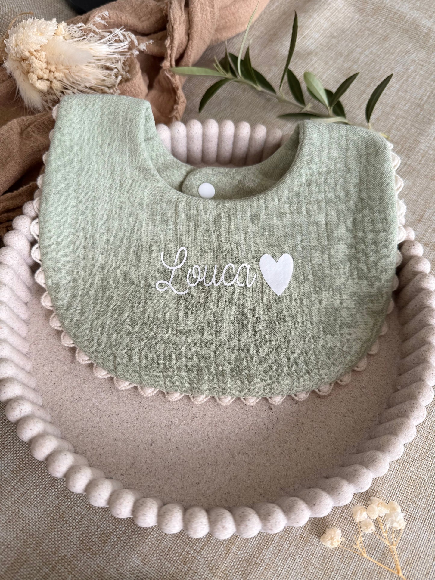 Bavoir personnalisé bébé