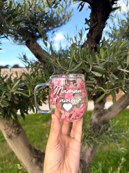 Tasse personnalisée fleurie • 200ml