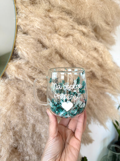 Tasse personnalisée fleurie • 200ml