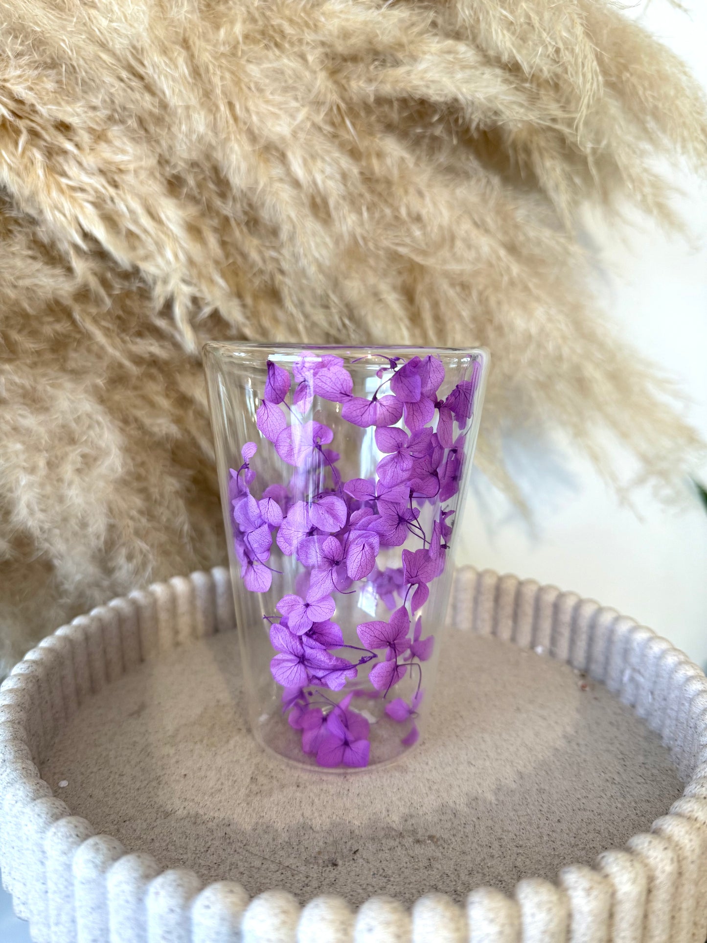 Verre personnalisée fleurie • 350ml