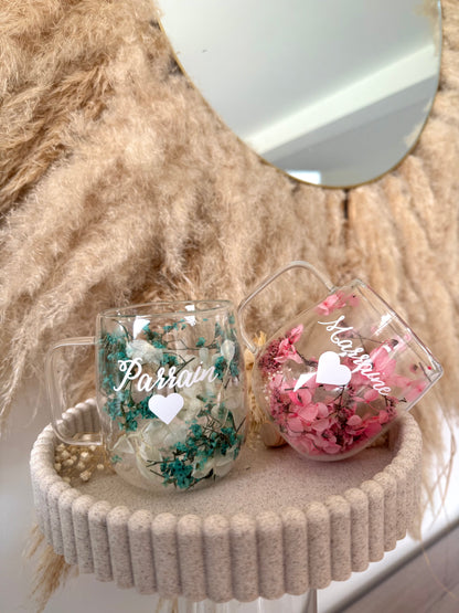 Tasse personnalisée fleurie • 200ml