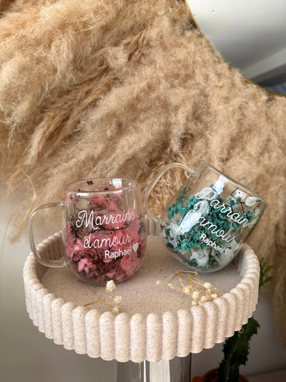 Tasse personnalisée fleurie • 200ml