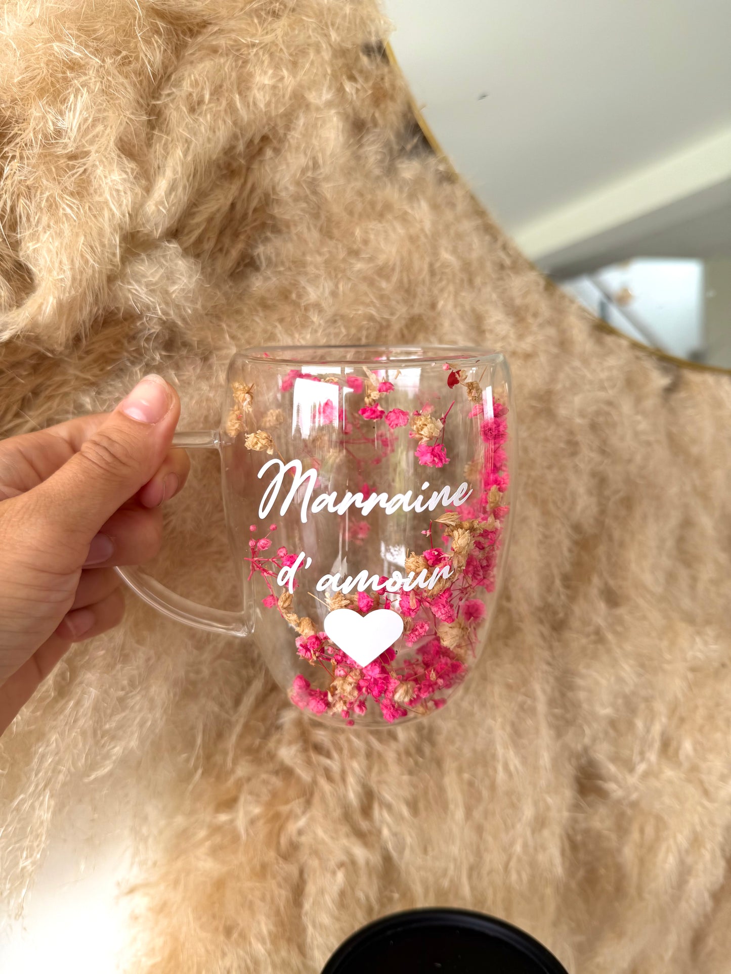 Tasse personnalisée fleurie • 350ml