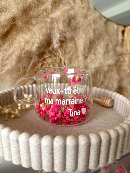 Tasse personnalisée fleurie • 200ml