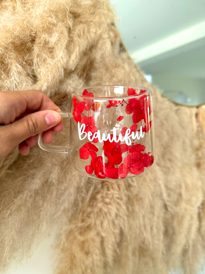 Tasse personnalisée fleurie • 200ml