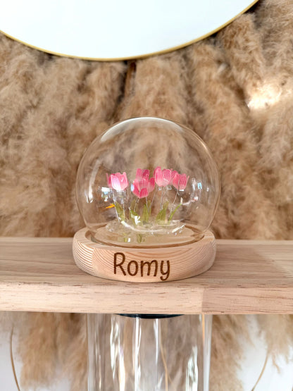 Grande Veilleuse Tulipes Personnalisée