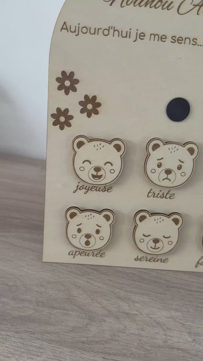 Plaque des émotions personnalisée pour enfant(s)