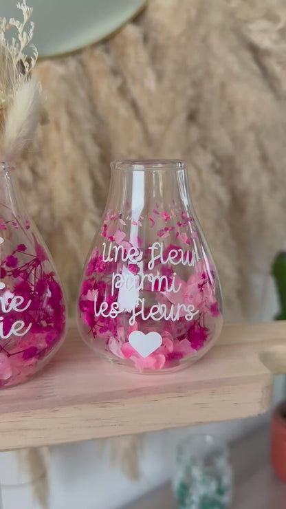Vase personnalisé fleurs séchées • 150ml