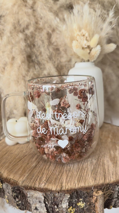 Tasse personnalisée fleurie • 200ml